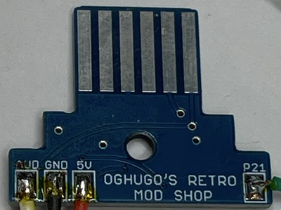 SNES Style Multi-Out edge connector PCB with composite AV mod free ship - Image 1 of 2