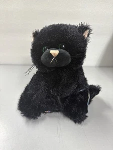 Ganz Webkinz schwarze Katze Plüsch HM135 grüne Augen NEU mit Code nicht mehr produziert Neu mit Etikett - Bild 1 von 7