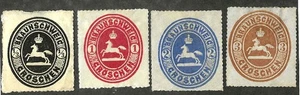 EAS_STAMPS BRUINSWICK #23-26 MH F/VF MP EST SCV $47.25 - Picture 1 of 1