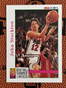 1992-93 NBA Hoops Dream Team USA John Stockton #347 Jazz - Picture 1 of 2