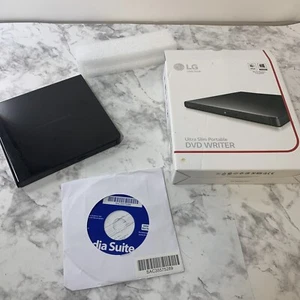 LG GP55EX70 Ultra Slim Portable DVD Writer with M-DISC Support Black - Picture 1 of 5