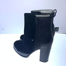 G-Star Raw Footwear Labour Zip Boot Size US 6 Cow Suede/Textile Black
