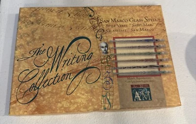 Authentic Models San Marco Glass Stylus Set In Original box. - Image 1 of 3