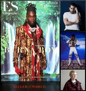 BURNA BOY NIGERIAN RAPPER JAKE GYLLENHAAL THE GUILTY STELLA CREASY ES MAGAZINE - Foto 1 di 1