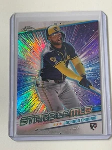 Jackson Chourio RC Chrome Stars Of MLB - 2024 Topps Update #CSMLB-84 - Picture 1 of 2