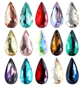 AUREA Crystals A4322 Teardrop Fancy Stones Crystals Rhinestones - Picture 1 of 32