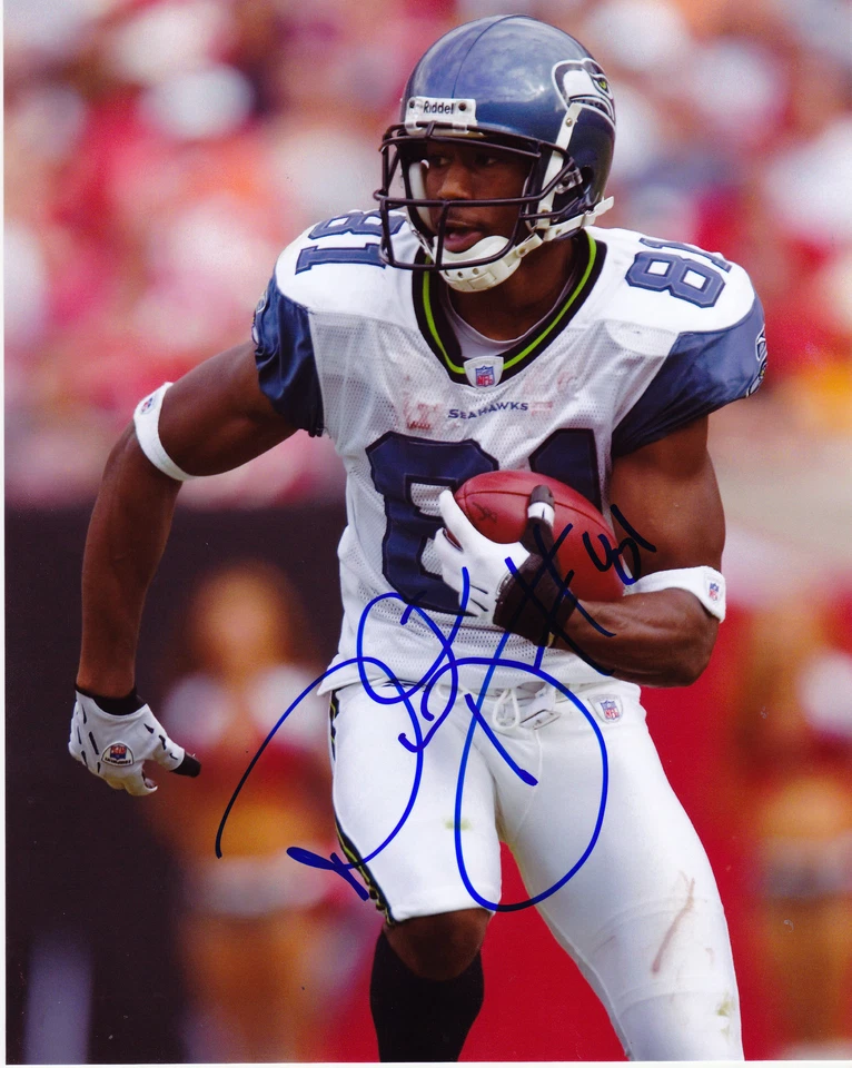 NATE BURLESON SEATTLE SEAHAWKS AÇÃO ASSINADA 8x10 - Imagem 1 de 1