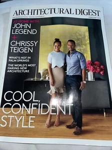 Architectural Digest Magazine February 2015 John Legend and Chrissy Teigen - Imagen 1 de 2