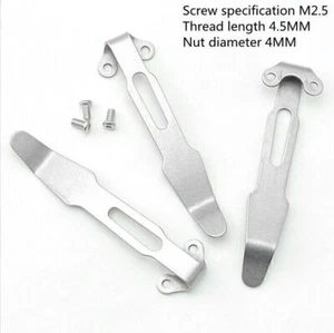 Suitable for personal DIY  Folding Knife Deep Carry Pocket Back Clip With Screws - Picture 1 of 3