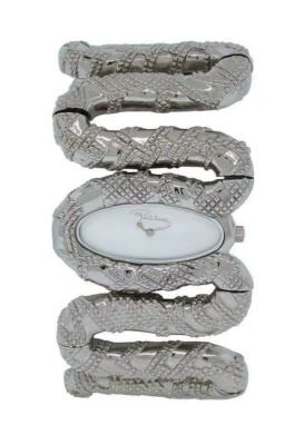 Roberto Cavalli R7253195515 Cleopatra Women's Analog Silver Tone Snake Watch - Image 1 of 3