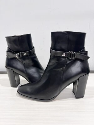 THEORY ЖЕНСКИЕ КОЖАНЫЕ БОТИНКИ РАЗМЕР 10 США СДЕЛАНО В ИТАЛИИ — *РАСПРОДАЖА* - Изображение 1 из 4