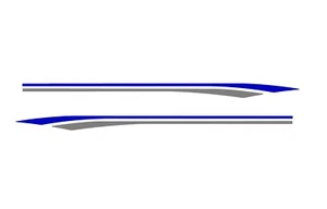 2 RV Car Truck Pontoon Boat Trailer Side Accent Decals Graphics Stripes ST06 - Picture 1 of 2