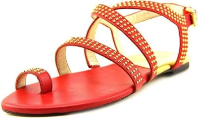 Tanga para mujer Michael Michael Kors Arianna Toe rojo ruibarbo, talla: 8,5 Foto 1 de 4