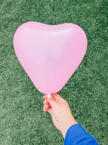 100pack pink&white heart latex Balloons - Picture 1 of 1