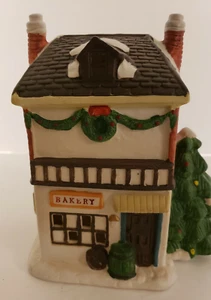 Bäckerei 1992 Holiday Expressions Weihnachtsdorf Gebäude Keramik Porzellan ohne Karton - Bild 1 von 7