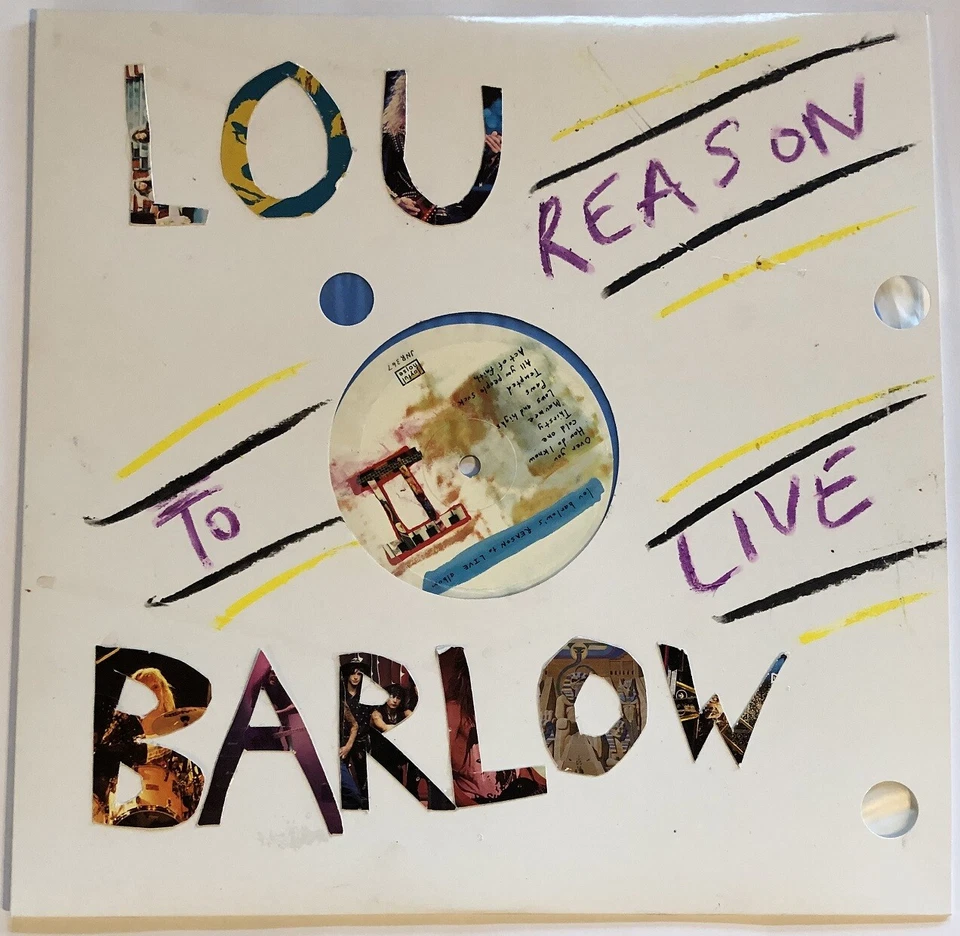 Lou Barlow Reason to Live Cyan with Silver Splatter Vinyl Record LP MINT V RARE - Image 1 of 1