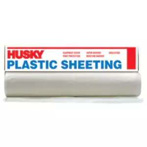 Poly-America 12' X 400' Clear 0.7 mil Polyethylene Husky Plastic Sheeting - Picture 1 of 1