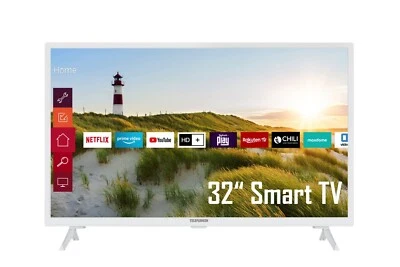 Telefunken XH32K550-W LED Fernseher 32 Zoll HD Ready Triple-Tuner Smart TV WLAN - Bild 1 von 4
