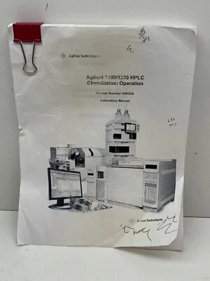 Agilent Technologies 1100/1200 HPLC ChemStation Operation Laboratory Manual - Image 1 of 4