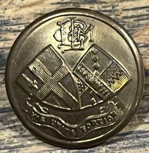 Botón de uniforme Midland Bank vintage de 26 mm con escudos de armas de Birmingham y Londres - Imagen 1 de 2