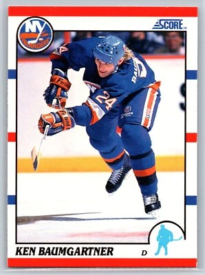 1990-91 Score Ken Baumgartner Rookie New York Islanders RC #265 - Image 1 of 2