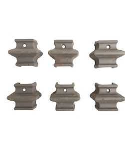 Square Baluster Collar for 1-inch Tubing, 3/16-inch Hole, 6-Pack, Cast Iron - Picture 1 of 2