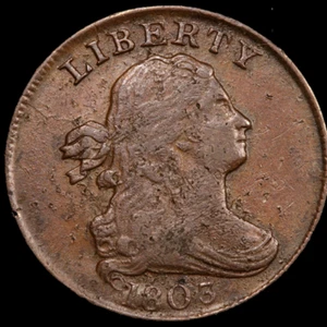 1803 Draped Bust Half Cent - Picture 1 of 3