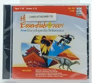 Homework Essentials Plus 2004 Encyclopedia Britannica Win/Mac CD-ROM New & Seale - Picture 1 of 2