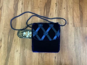 Girls Dover Kidz Navy Blue Velvet Crossbody Purse New with Tag - Picture 1 of 15
