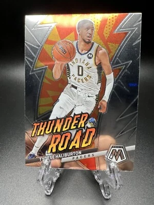2022-23 Panini Mosaic - Thunder Road #3 Tyrese Haliburton Pacers - Image 1 of 2