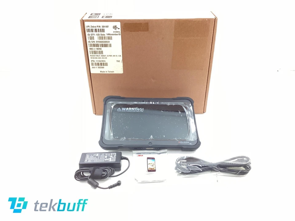 Zebra Bobcat Rugged 10.1" Slate Tablet Atom E3845 4GB 128GB SSD W10P - 201197 - Image 1 of 3