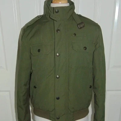 JAQUETA ESTILO MILITAR/BOMBARDEIRO BURBERRY LONDRES AUTÊNTICA GRANDE - Imagem 1 de 4