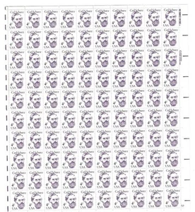US SCOTT 1847 PANE OF 100 CARL SCHURZ STAMPS 4 CENT FACE MNH - Picture 1 of 1