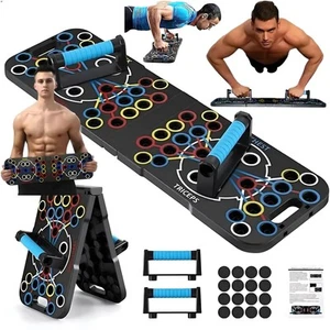Push-Up Board Foldable | 56-in-1 Pushup Board & Push Up Bar | Home Gym & Work... - Picture 1 of 7