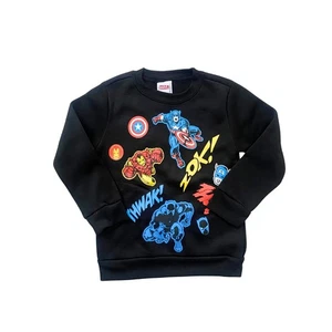 Marvel Avengers Sweatshirt Comic Book Graphic Pullover Crew Neck Size 5 - Picture 1 of 2
