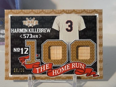 Harmon Killebrew 2024 Hoja Madera Doble Juego Usado Murciélago Reliquias 28/35 Foto 1 de 4