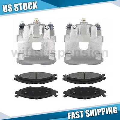 Pinzas de freno delanteras y pastillas de freno para Chrysler Daytona 2,2 L 1989 1990 Foto 1 de 4