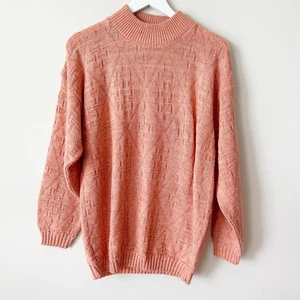 Vintage Helen Sue Sweater Size 10 3D Knit Metallic Made in USA Oversized Relaxed - Picture 1 of 5