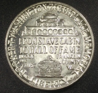 1946 Booker T. Washington Silver Commemorative Half Dollar - Image 1 of 4