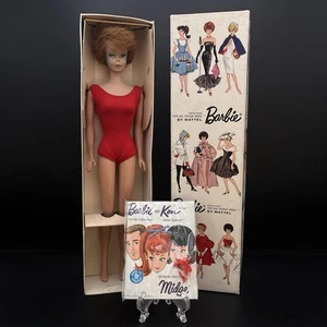 1962 Barbie 850 Redhead Midge Bubble Cut w/ Blue Eyes, Red Swimsuit & Box Lips - Picture 1 of 24