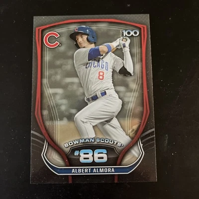 Albert Almora 2015 Bowman Chrome BTP-86 Chicago Cubs Top Prospect Rookie RC - Image 1 of 2