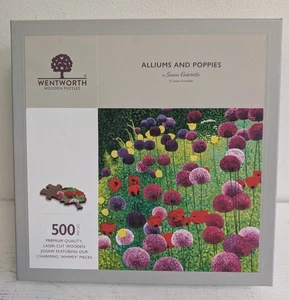 Wentworth Wooden Puzzles - Alliums And Poppies By Susan Entwhistle - 500 Pieces - Picture 1 of 3