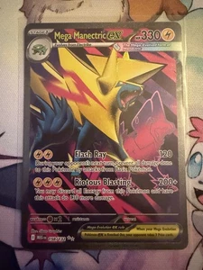 Pokemon Mega Manectric ex 158/132 Full Art Mega Evolution Ultra Rare NM - Picture 1 of 2