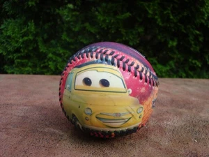 Disney Pixar Cars Standard Tee-Ball Baseball with Black Stitching Excellent! - Picture 1 of 6