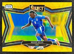 2024-25 Panini Select FIFA Moise Kean /10 Gold Wave Prizm Field Level Italy - Picture 1 of 2