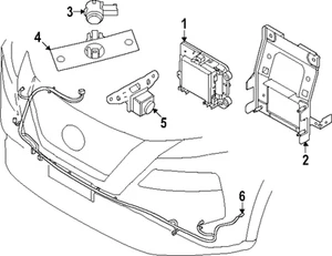Genuine Nissan Park Sensor Cover 28533-6RZ7A - Picture 1 of 1