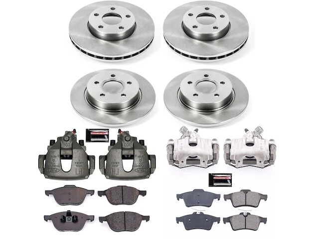 Kit de pastillas de freno y rotor delanteras y traseras para Ford Focus Titanium SE 14-18 FH81G2 Foto 1 de 1