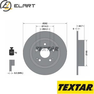 2x BRAKE DISC 92204300 FOR HONDA ACCORD/IX/VIII ACURA TSX K24W3/K24W2 2.4L 4cyl - Picture 1 of 8