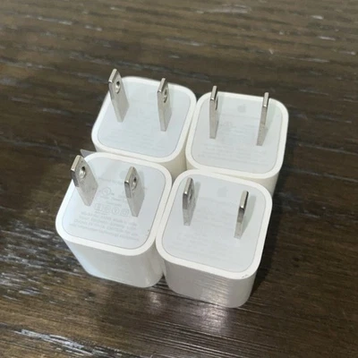 4 Original OEM Apple A1385 5W USB Adaptador de Corriente de Viaje Cubo Cargador iPhone iPad Foto 1 de 2