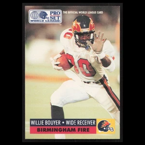 Willie Bouyer #45 1991 Pro Set WLAF Birmingham Fire Football Card NFL NM - Picture 1 of 3